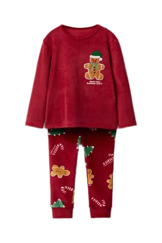 Pijama em veludo - Vermelho