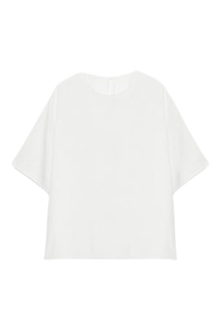 T-shirt em linho - Branco