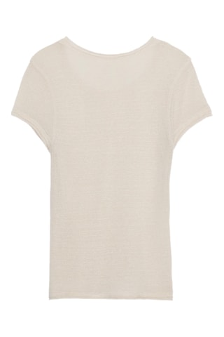 T-shirt em lã - Cru