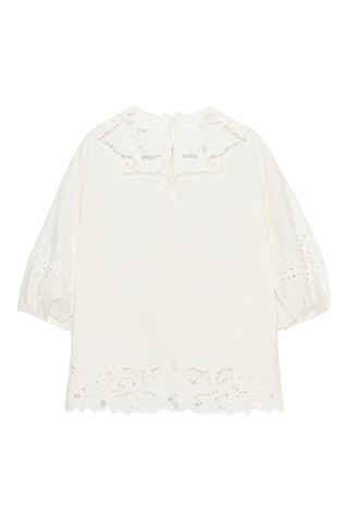 Blusa em bordado inglês - Branco