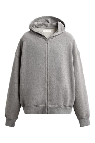 Sweat com capuz - Cinzento-claro mesclado