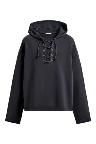 Sweat com capuz - Cinzento-escuro