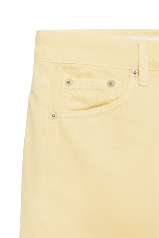 Calções de ganga - Amarelo