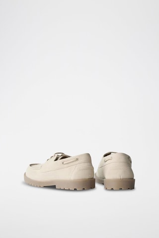 Sapatos de vela em nobuck - Cru