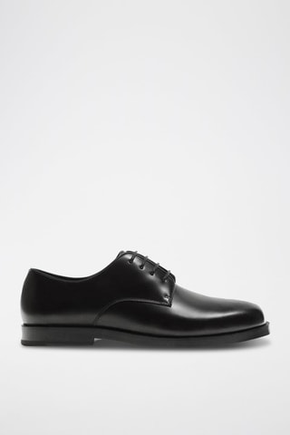 Derbies em couro - Preto