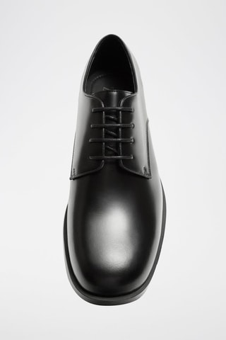 Derbies em couro - Preto