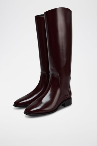 Botas envernizadas - Bordô
