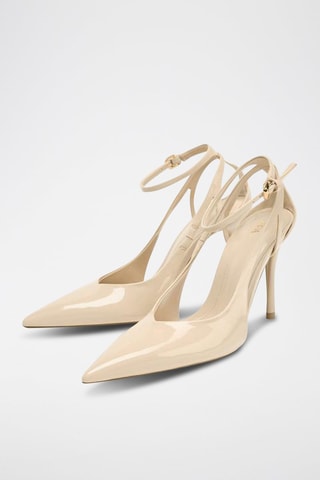 Sapatos de salto envernizados - Marfim