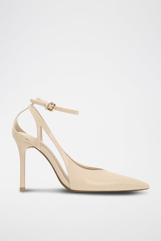 Sapatos de salto envernizados - Marfim