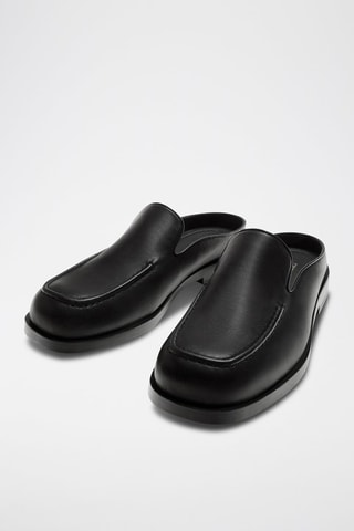 Mocassins em couro - Preto