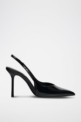 Sapatos de salto envernizados - Preto