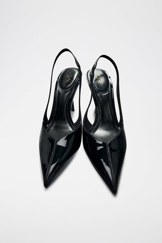 Sapatos de salto envernizados - Preto