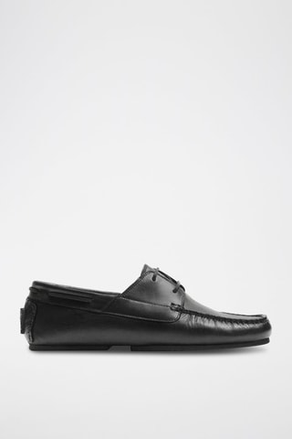 Derbies em couro - Preto