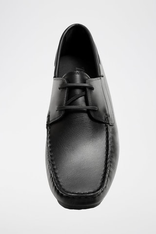 Derbies em couro - Preto