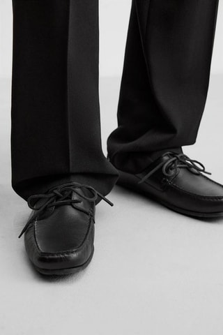 Derbies em couro - Preto