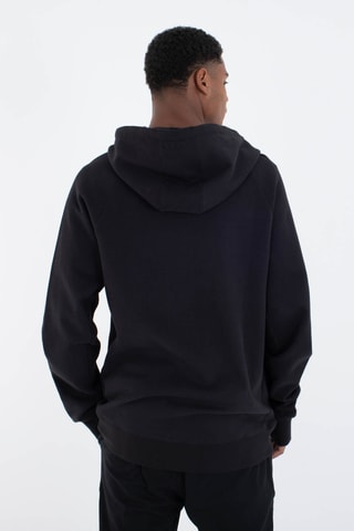 Fleece Sweater met Capuchon - Zwart
