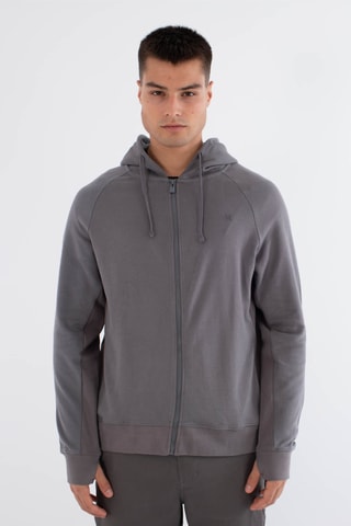 Fleece Sweater met Capuchon - Zwart