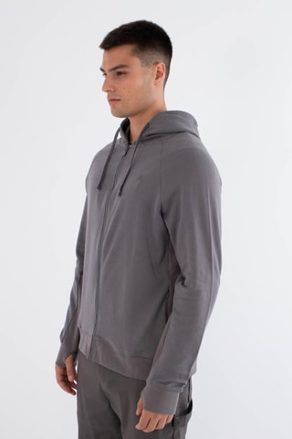 Fleece Sweater met Capuchon - Zwart