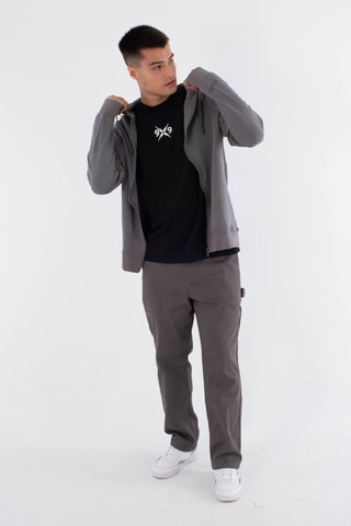 Fleece Sweater met Capuchon - Zwart