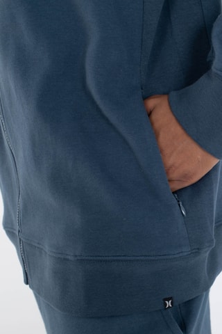 Fleece Sweater met Capuchon - Blauw