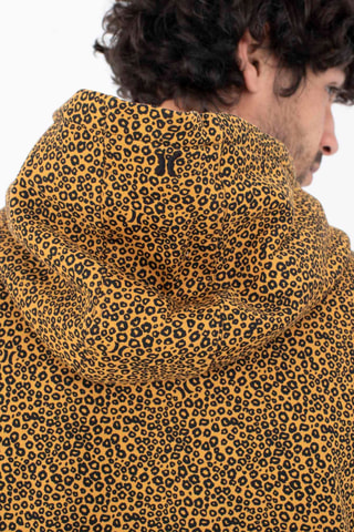 Fleece Sweater met Capuchon - Oranje