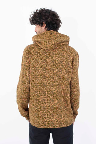 Fleece Sweater met Capuchon - Oranje