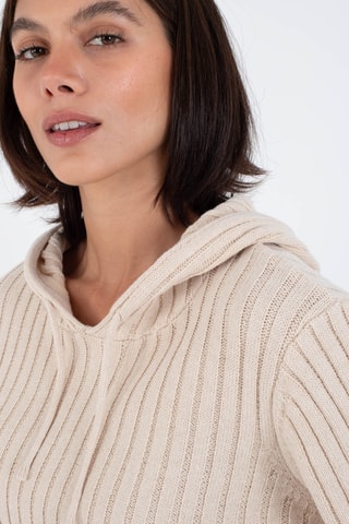 Trui met Capuchon - Beige