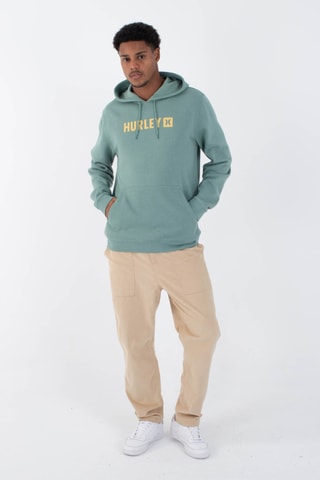 Fleece Sweater met Capuchon - Groen