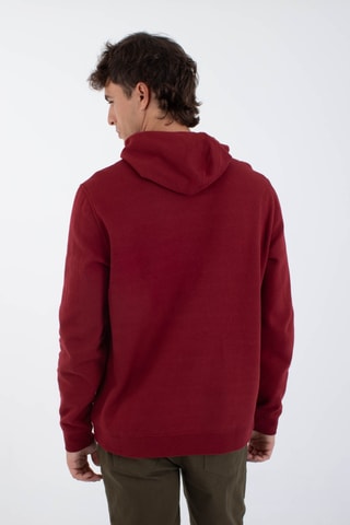 Fleece Sweater met Capuchon - Rood
