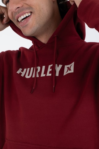 Fleece Sweater met Capuchon - Rood