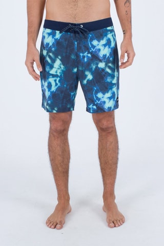 Zwemshort Tie and Dye - Marineblauw - Blauw