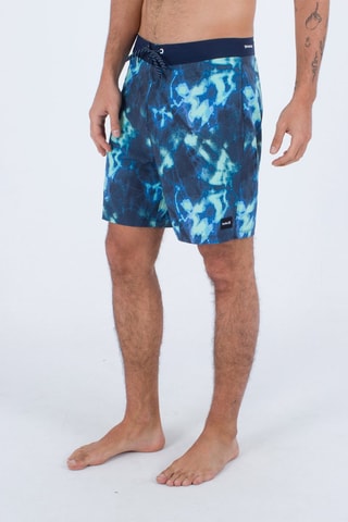Zwemshort Tie and Dye - Marineblauw - Blauw
