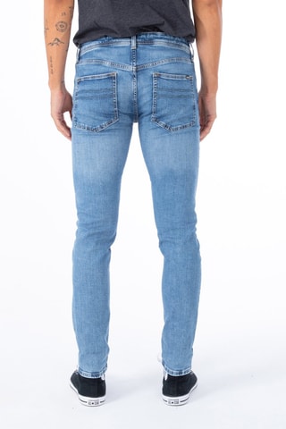 Jeans Slim Fit - Blauw - Wit en blauw