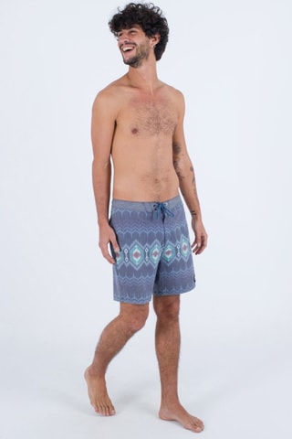 Zwemshort - Groen - Blauw, groen, roze en grijs