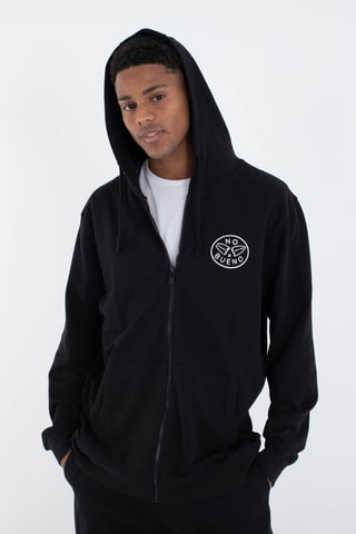 Fleece Sweater met Capuchon - Zwart