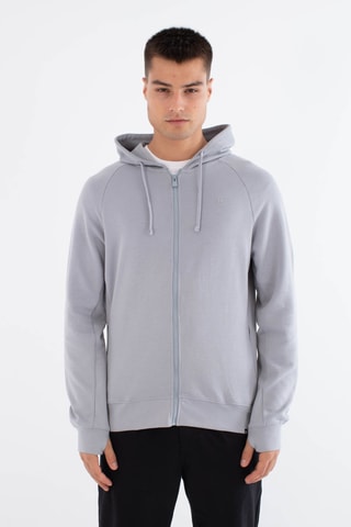 Fleece Sweater met Capuchon - Blauw