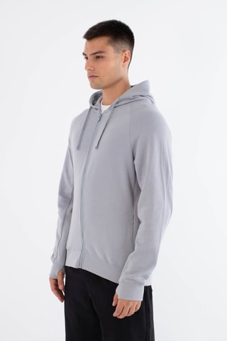 Fleece Sweater met Capuchon - Blauw