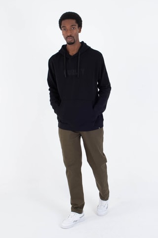 Fleece Sweater met Capuchon - Zwart