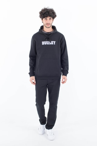 Fleece Sweater met Capuchon - Zwart