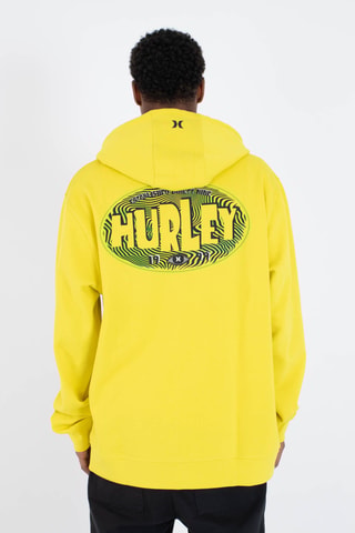 Fleece Sweater met Capuchon - Geel