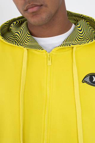 Fleece Sweater met Capuchon - Geel