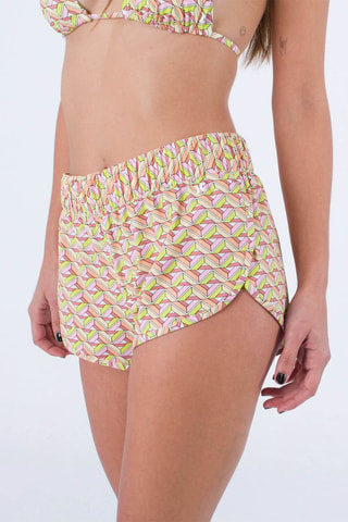 Zwemshort - Multicolor - Wit, geel, oranje en roze
