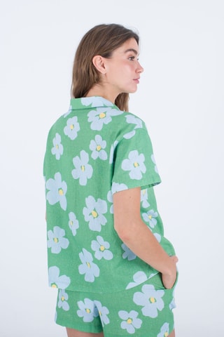 Linnen Blouse - Groen