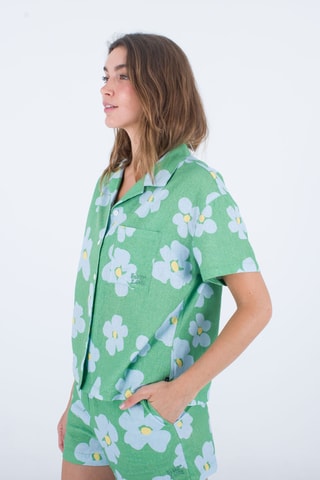 Linnen Blouse - Groen