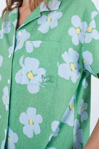 Linnen Blouse - Groen