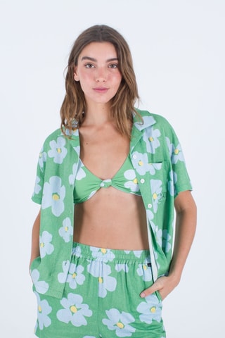 Linnen Blouse - Groen