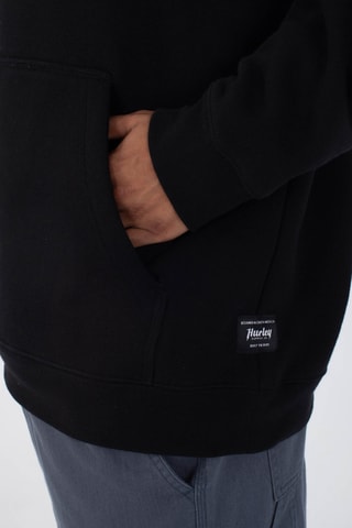Fleece Sweater met Capuchon - Zwart