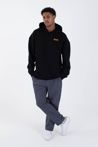 Fleece Sweater met Capuchon - Zwart