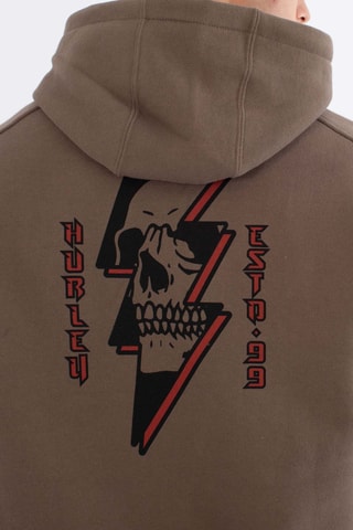 Fleece Sweater met Capuchon - Bruin