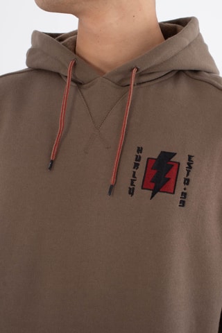 Fleece Sweater met Capuchon - Bruin
